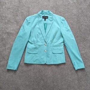 Sandra Angelozzi green suit jacket blazer women's size 38